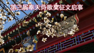 第三屆奉天詩(shī)歌獎(jiǎng)?wù)魑膯⑹?