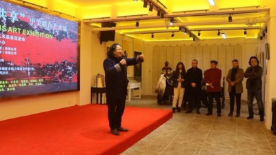 迎新年＂愿景共享＂中美聯(lián)合藝術(shù)交流展在上海中國(guó)書法院北外灘藝術(shù)館開展