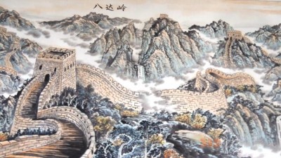 畫中游長城 長城一墨6年杰作800米長城畫卷再現(xiàn)京城
