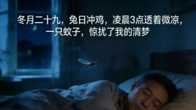 笑琰新詩：冬月二十九的蚊子