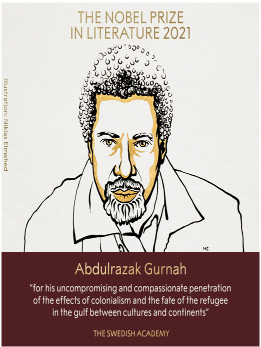 坦桑尼亞作家古爾納獲2021年諾貝爾文學(xué)獎