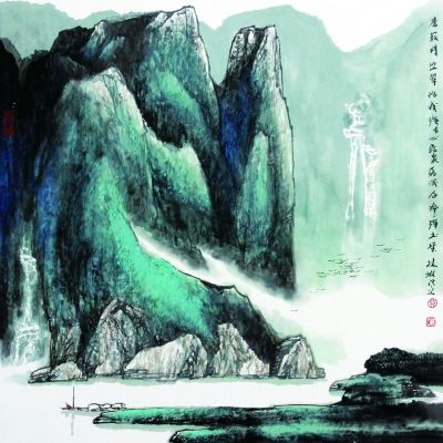 一泓碧水洗纖塵(國(guó)畫) 林琳 一泓碧水洗纖塵(國(guó)畫) 林琳