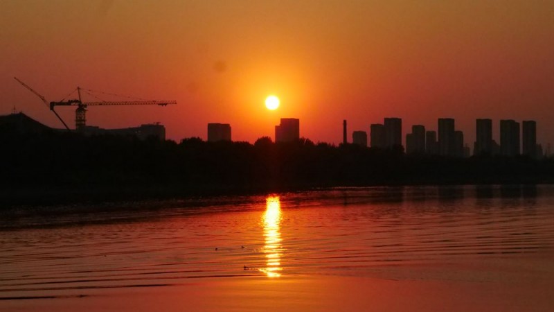 攝影：北京通州運(yùn)河公園水上風(fēng)景及畫(huà)舫游船掠影